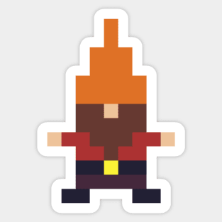 Fall Gnome in Pixel Sticker